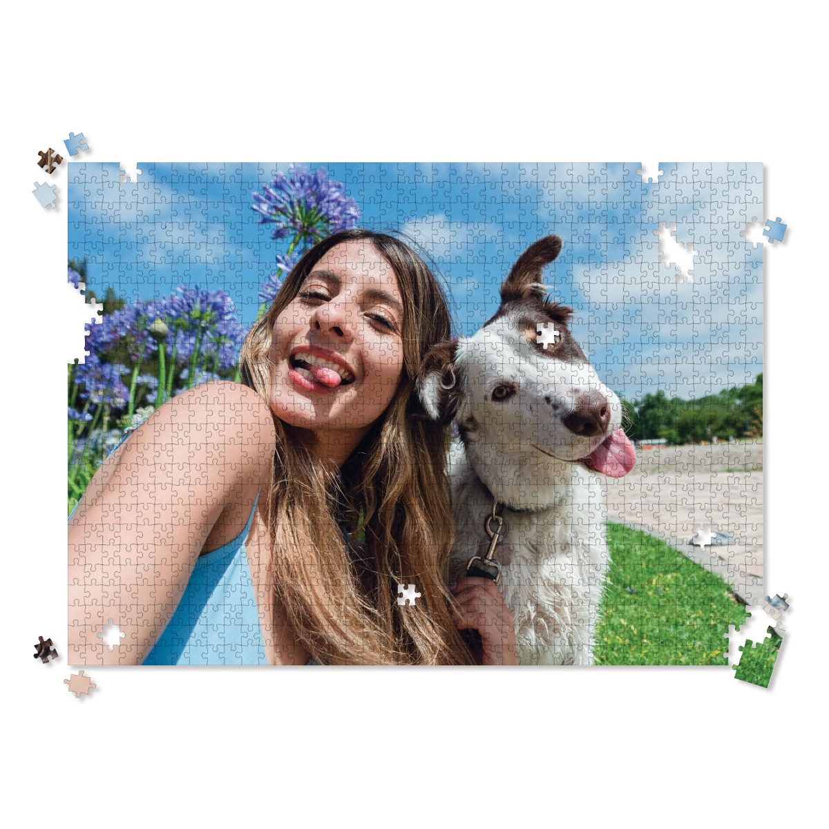 Customized Pet Photo Puzzle, Landscape / Horizontal – 1,000 Pieces